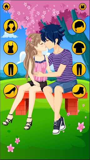 Anime Dress Up Games For Girls - Couple Love Kiss screenshots 21