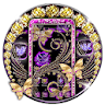 Golden Purple Butterfly Theme icon