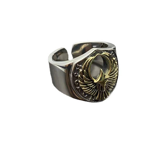 Title 1, Mens Retro Sterling Silver Ring. Classic Vinta...