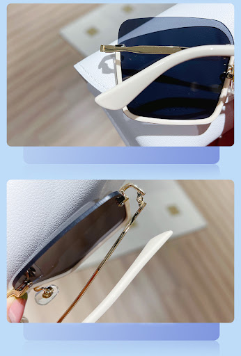 Title 2, Trendy Square Large Frame Sunglasses With UV Pr...