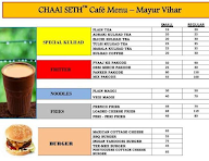 Chaai Seth Cafe menu 3