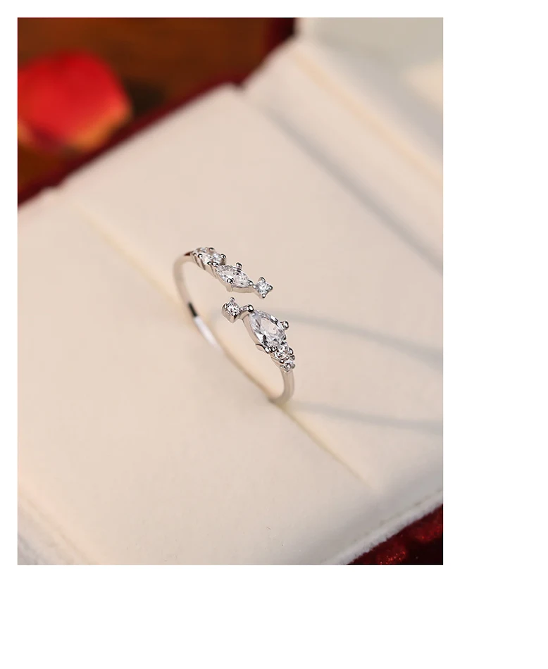 Super Star Point Zircon Ring voor dames. Een stralende ring die perfect is als cadeau of om jezelf te verwennen. Schitterend!