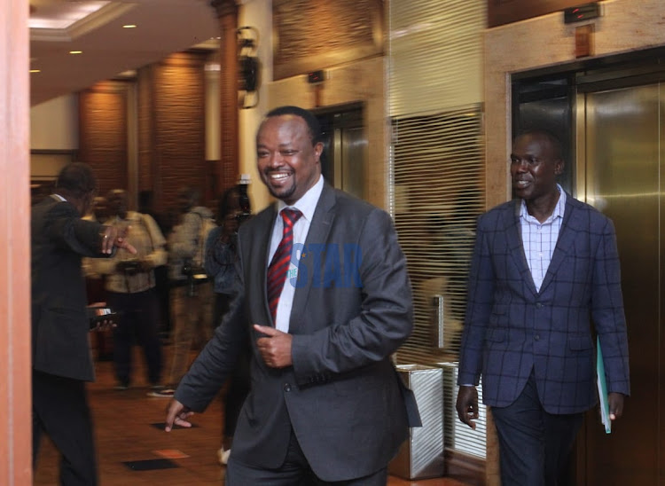 National Liberal party leader Stephen Tarus arrives for the interviews at Serena Hotel on May 10, 2022.