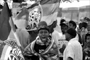 A group of ANC members at the rally addressed  by  Jacob Zuma at the Jabulani Amphitheatre in Soweto. Pic. Bafana Mahlangu. 02/11/08. © Sowetan.