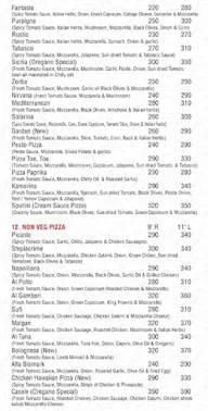 Oregano Pizzeria menu 8