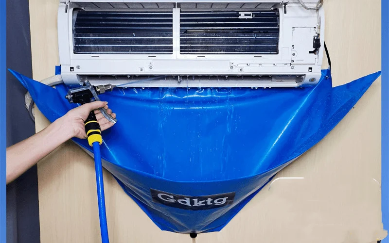 Waterzak voor interne reiniging van airconditioningmachines. Reinigt grondig, verbetert de luchtkwaliteit en verlengt de levensduur.