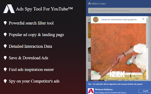 Ad Library - Ads Spy Tool For YouTube™