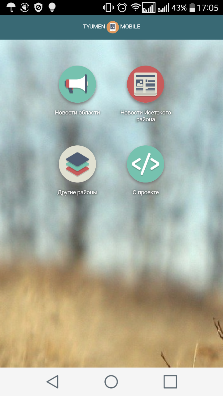 Tyumen Mobile Screen 1