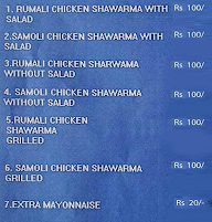 Famous Shawarma menu 2