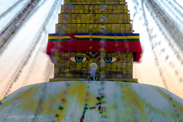 Boudha Nath Stupa on the evening of Buddha Jayanti