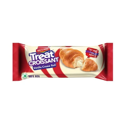 Britannia Treat Croissant Vanilla Crem 45 Gm