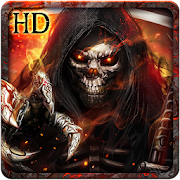 Flaming Grim Reaper Live Wallpaper  Icon