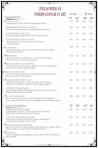 The Millionaire Pizza & Pasta menu 2