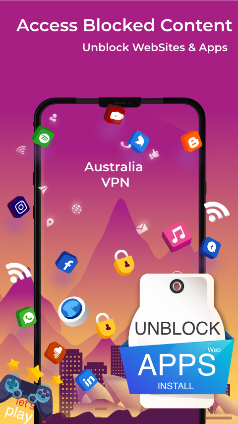 Opdage Awaken en million Australia VPN - Free VPN Proxy Server & Secure Latest version Apk Download  - com.australia.pro APK free