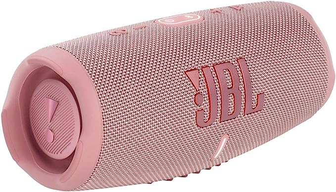 pink jbl charge 5 speaker