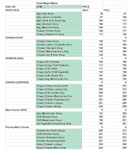 Food Mobs menu 1