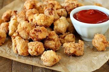 Cornbread Crusted Ranch Chicken Bites