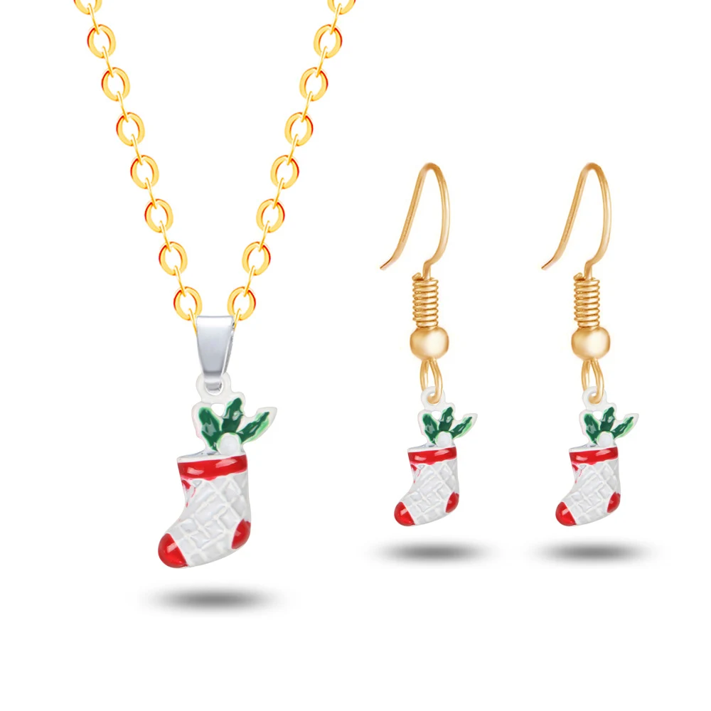 Title 5, Kerstmis Set Ketting en Oorbellen Kerstserie Si...