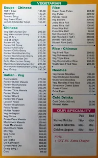 Reddy's Restaurant menu 3