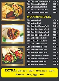 The Kathi Roll Express menu 4