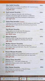 Shahji's - Parantha Express menu 6