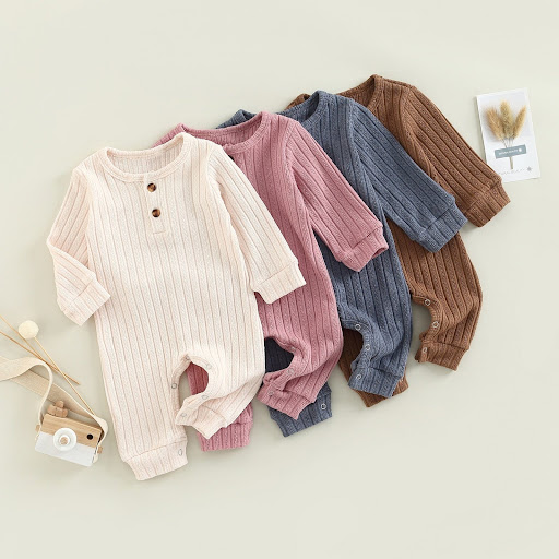 Title 5, Childrens Multi-color Knitted Crawling Suit. S...