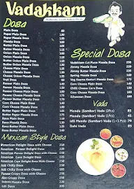 Vadakkam menu 1