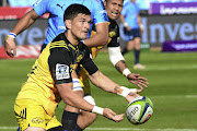 Beauden Barrett of the Hurricanes during the Super Rugby match against Vodacom Bulls.