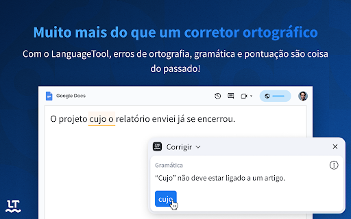 Corretor gramatical e ortográfico — LanguageTool