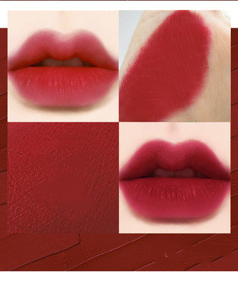 Title 5, Non-stick lipstick spiral gold tube, long lasti...