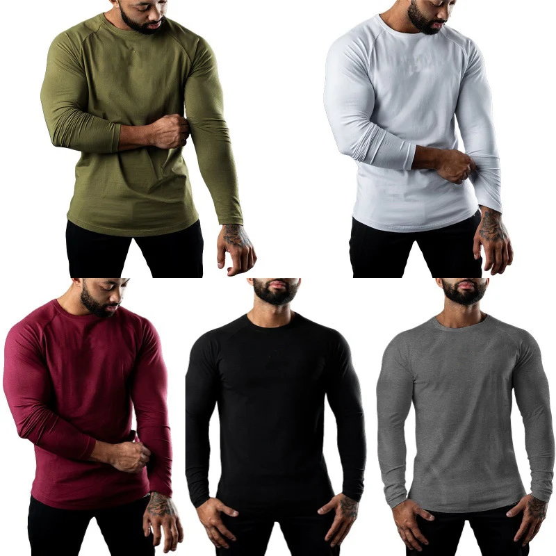 Camiseta Esportiva Justa Manga Longa Gola Redonda Secagem Rápida Top para Exercícios Desempenho e Conforto Ideal para Treinos e Atividades Físicas