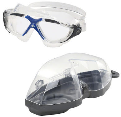 Aqua Sphere Vista Goggles - Clear/Dark Gray/Blue with Clear Lens alternate image 1