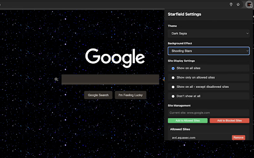Starfield Dark Mode