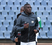 Siyanda Xulu during a Bafana Bafana training Session at Dobsonville Stadium on November 8 2021.