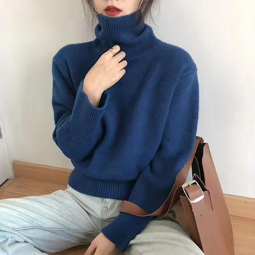 Title 6, Turtleneck Sweater Womens Pullover Loose Long ...