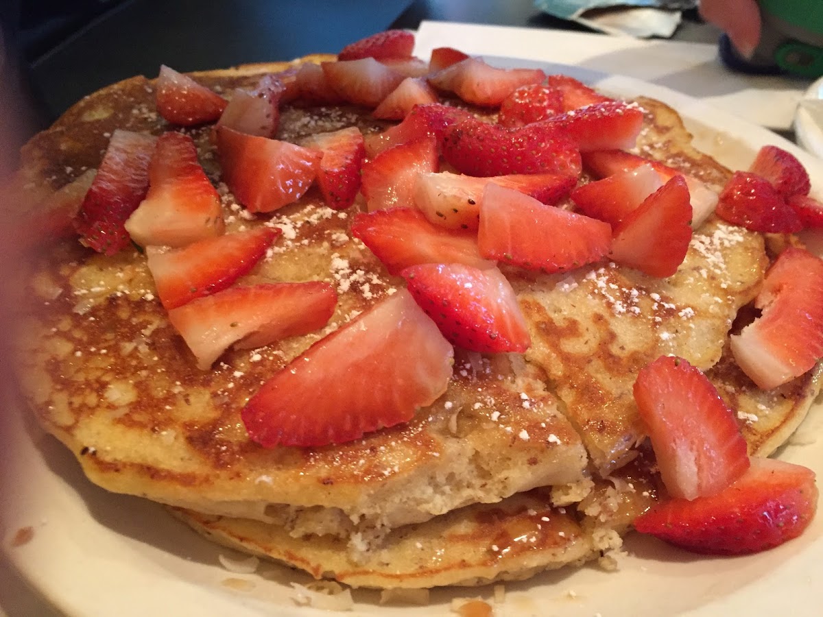 Gluten-Free Pancakes at Toni's Courtyard Cafe & Bakery