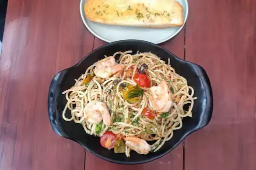 Prawns Aglio Olio Pasta