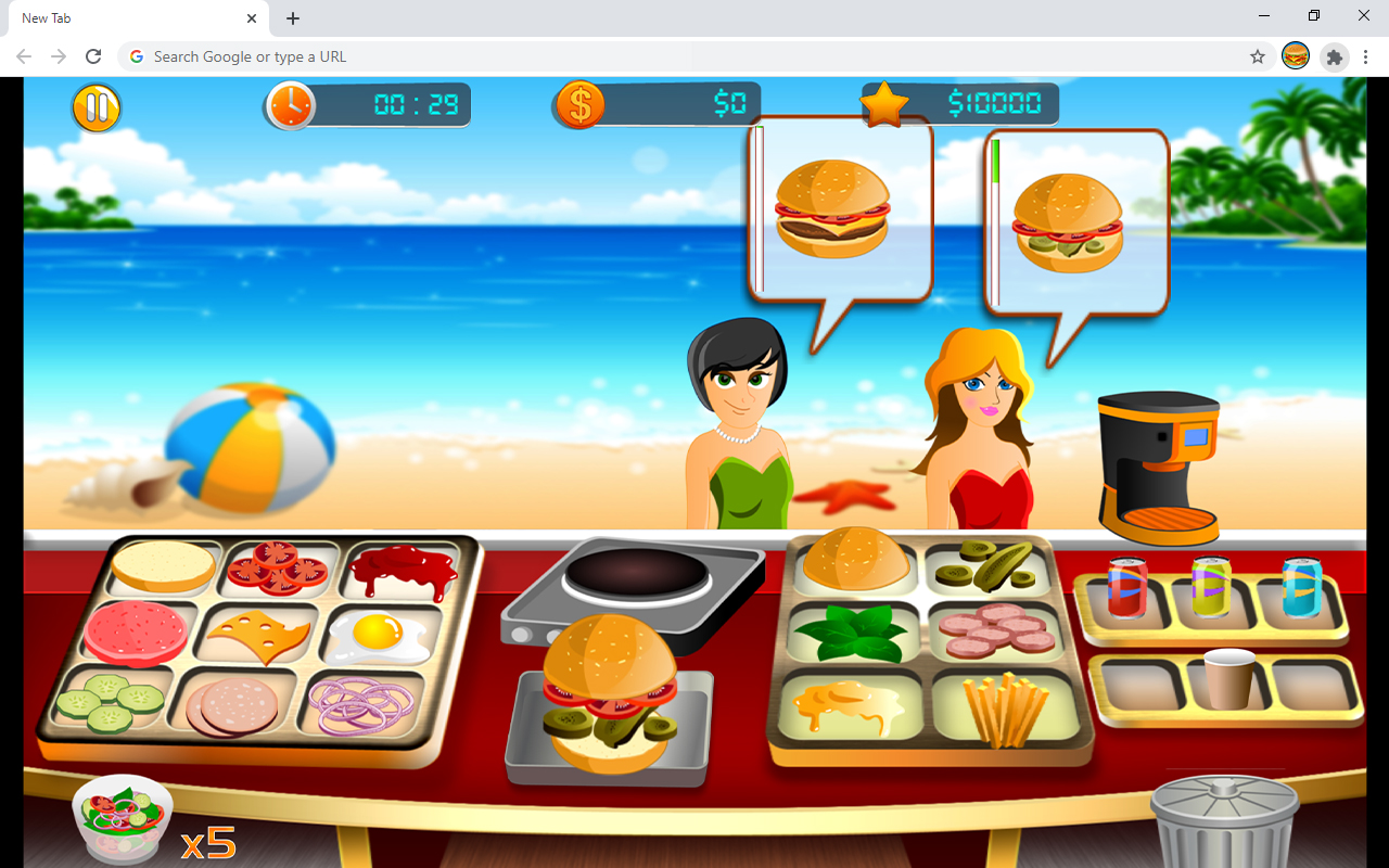 Beach Restaurant Game Preview image 3