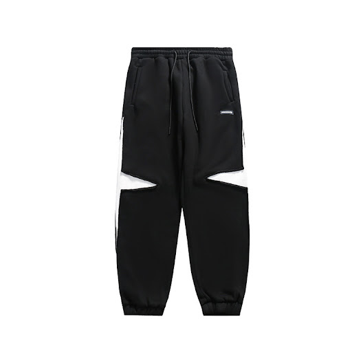Title 4, Mens Winter Hip Hop Stitching Fleece Lined Cas...