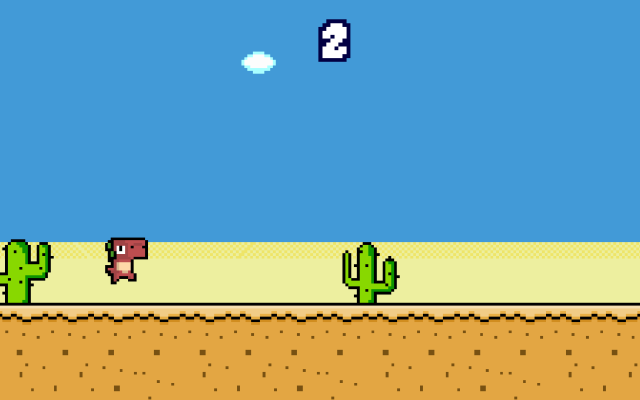 Pixel Dino Run Game Preview image 3