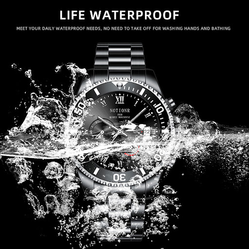 Title 2, Waterproof Green Submariner Fashion Steel Lumin...