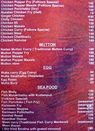 Folklore Restaurant menu 1