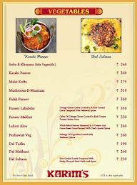 Karim's-01 menu 8