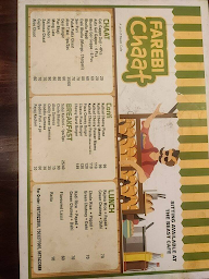 Farebi Chaat menu 2