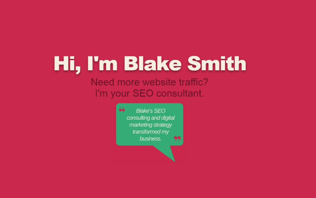 Blake Smith's SEO Consulting Preview image 0