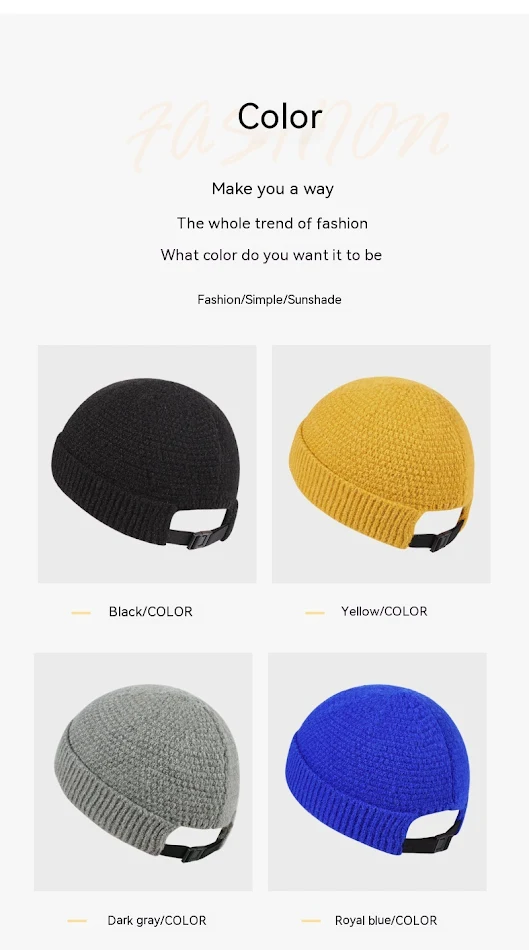Cappello in lana lavorato a maglia con orlo caldo per autunno e inverno all'aperto. Goditi il calore e il comfort di questo cappello ideale per l'inverno.