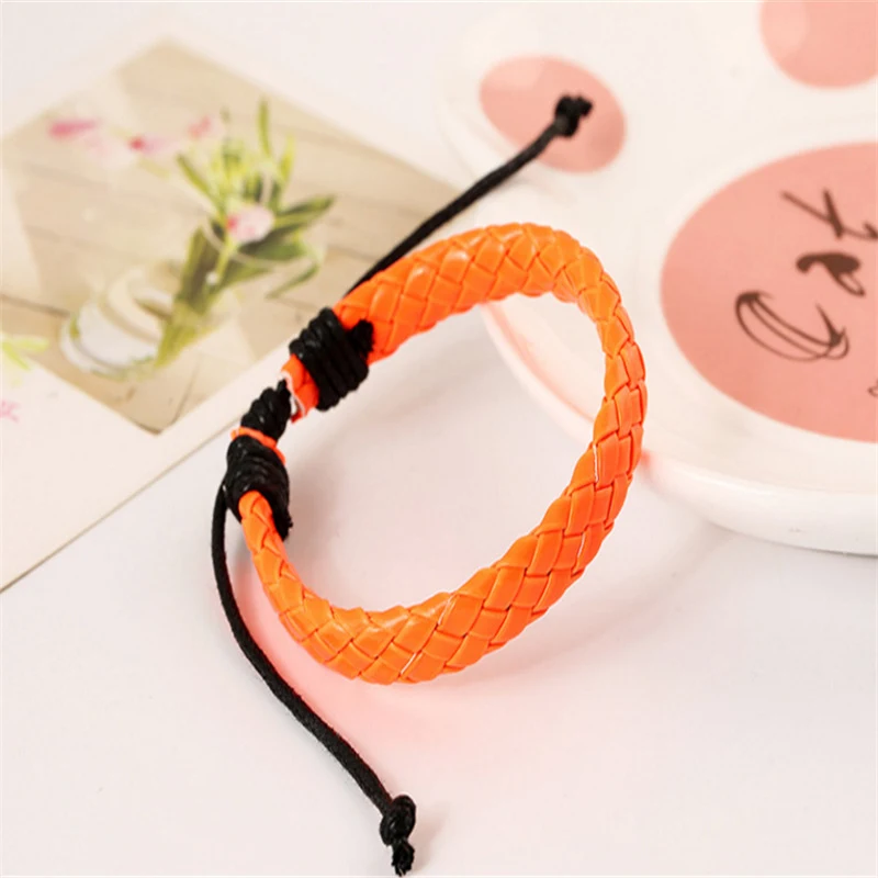 Bracelet tressé coréen en PU pour femme Bijou tendance et chic Bracelet idéal comme cadeau ou accessoire quotidien Élégance et style assurés