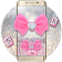 Clavier Glitter Pink Bow icon