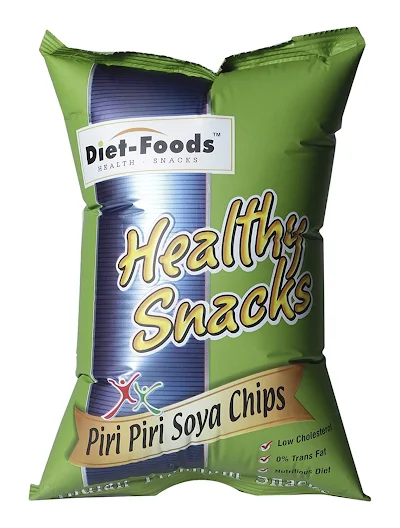 Diet Foods Healthy Snacks Piri Piri Soya Chips - 150 gm