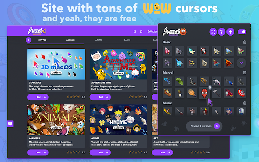 Sweezy Cursors ★ Custom Cursor for Chrome™